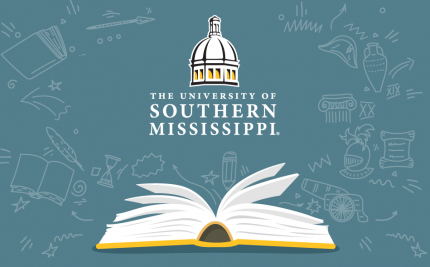 USM logo with book pages
